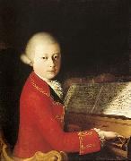 Salvator Rosa Wolfang Amadeus Mozart oil painting